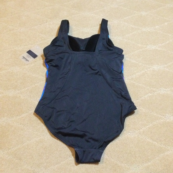 Swimsuits For All NWT Chlorine-Resistant Square Neckline One-Piece Swimsuit, 8 - Picture 4 of 6